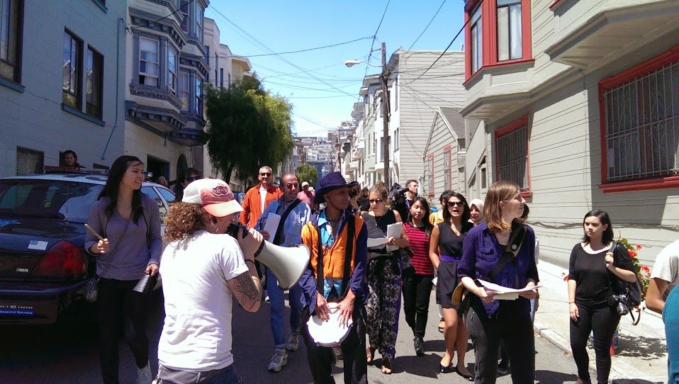 airbnb protest san francisco